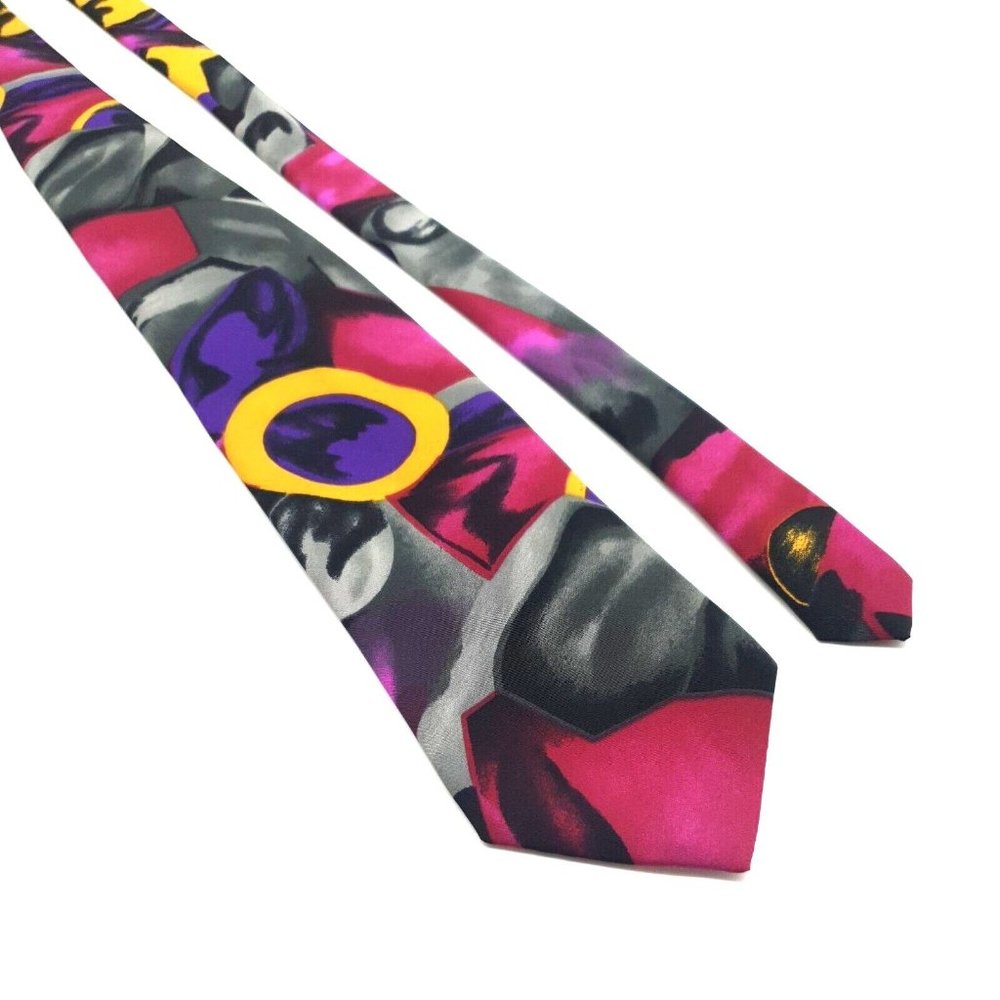 Shirt Company Mens Necktie Abstract Pure Silk Colorful Office Accessory Dad Gift
